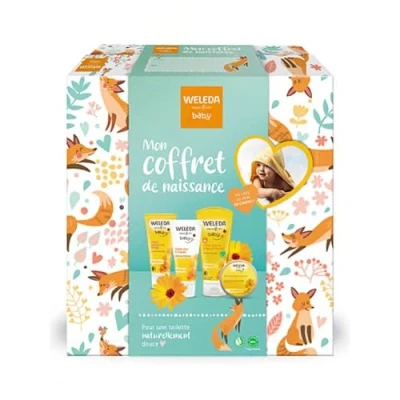 Afbeelding van Weleda My Baby Box Reinigt zacht en beschermt Voor de dagelijkse verzorging van baby&#039;s peuters NATRUE 200 ml +75 + 25g