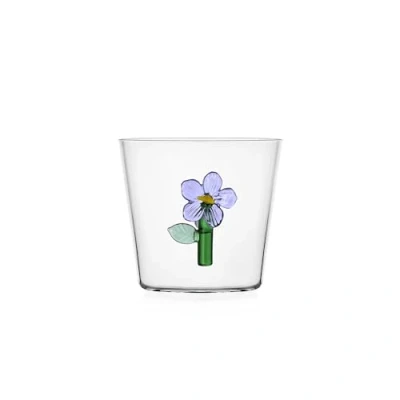 Afbeelding van Ichendorf Milano Tumbler Flower Waterglas 35 Cl Transparant