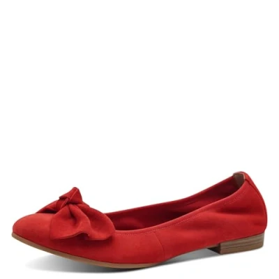 Afbeelding van Tamaris Dames 1 22141 44 ballerina&#039;s voor dames, Rood, 39 EU