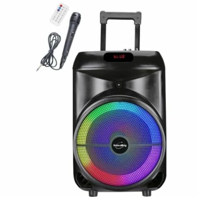 Afbeelding van Trolleyluidspreker INOVALLEY KA122 700 W Bluetooth Verlicht