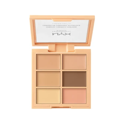 Afbeelding van Nyx Professional Makeup 3C Palette CONCEAL,CORRECT,CONTOUR Gezichtspalet, Dames, Maat: 9 g, 1 light