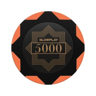 Afbeelding van SLOWPLAY Nash Pokerchips van klei, rol met 50 blauwe chips, 14 g, genummerde chips voor Texas Holdem poker, prachtig design en productie (5000)