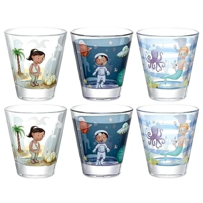 Afbeelding van Leonardo Bambini Avventura drinkglazen klein 215ml set van 6 stuks