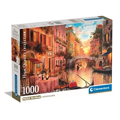 Afbeelding van Clementoni Venice Legpuzzel High Quality Collection Puzzel Venetië 1000 stukjes 70x50 cm Voor Volwassenen en Kinderen vanaf 14 jaar