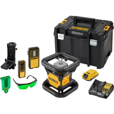 Afbeelding van DCE079D1G SET 18V Roterende Laser Groen + Statief Meetlat
