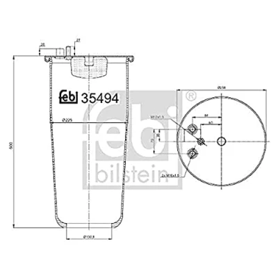 Afbeelding van Febi Bilstein Veerbalg 35494