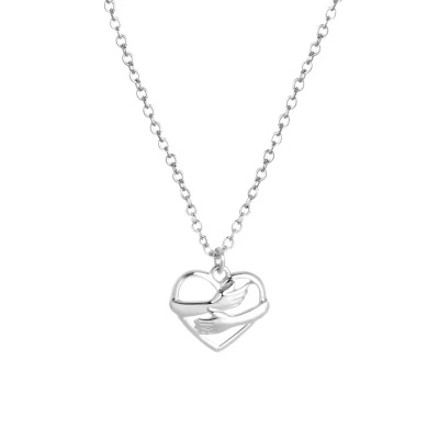 Afbeelding van Lucardi Ketting silvercoloured, Dames, Maat: 45, Silver/coloured