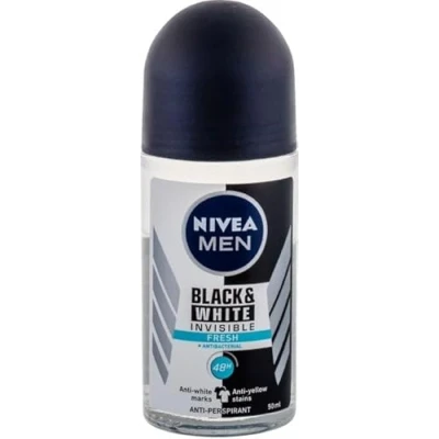 Afbeelding van Nivea Men Invisible Black &amp; White Fresh Desodorant, Roll On, 50 ml
