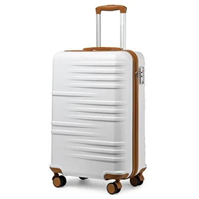 Afbeelding van British Traveller Cabinekoffer ABS+PC K2391L, Wit., Koffer