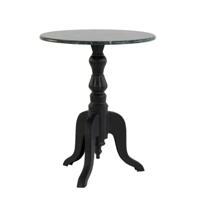Afbeelding van Light &amp; Living Bijzettafel KURT Ø50x60cm Zwart