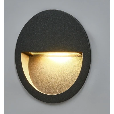 Afbeelding van Lucande Wandlamp buiten 1licht drukgegoten aluminium, glas donkergrijs, helder Inclusief lichtbron