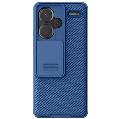 Afbeelding van Nillkin CamShield Hoesje voor de Xiaomi Redmi Note 13 Pro Plus Back Cover met Camera Slider Blauw