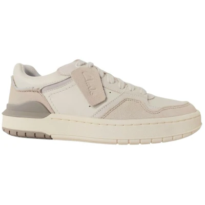 Afbeelding van Clarks COURTLITE2 Sneakers laag, Heren, Maat: 41.5, Off white Leer