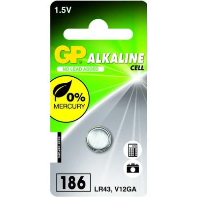 Afbeelding van Gp Batteries Knoopcel Lr43 Alkaline 1.5V