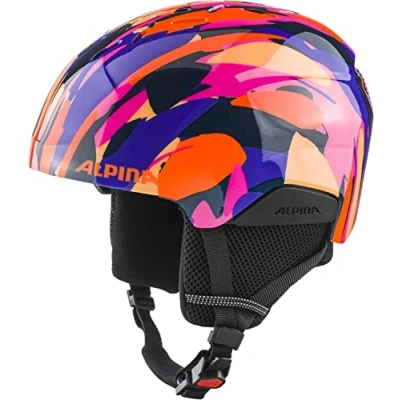 Afbeelding van Alpina Pizi Junior Skihelm 2023 Pink Orange Blue Gloss Maat: 51 55 cm
