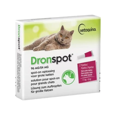 Afbeelding van Bayer Dronspot Kat Spot On M 2,5 5 KG 2 PIP (399152)