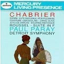 Afbeelding van Chabrier: Espana, Suite Pastorale, etc; Roussel / Paray