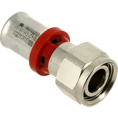 Afbeelding van Bonfix Perskoppeling 2x Alu pers 1x Euroconus 2 delige koppeling vertind 1/2&quot; x 16mm