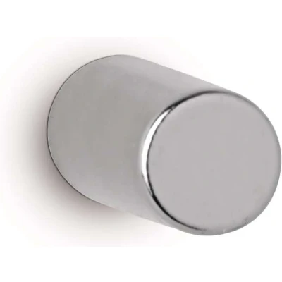 Afbeelding van MAUL neodymium schijfmagneet Ø5x10mm 1,1kg blister 10 zilver, whitebord magneten