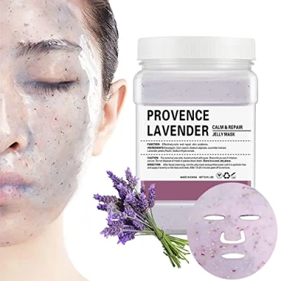 Afbeelding van POZTL Jelly Mask Powder for Facials, Lavender Soothing Face Mask, Professional Peel Off Hydro Care Masks voor Wriks &amp; Acne, 23 FlOz