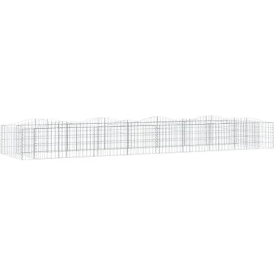 Afbeelding van Schanskorf gewelfd verhoogd 400x100x50 cm gegalvaniseerd ijzer