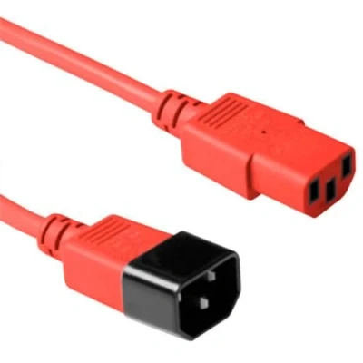 Afbeelding van Microconnect PE1413R18 electriciteitssnoer Rood 1,8 m C13 stekker C14