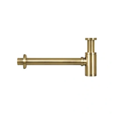 Afbeelding van Differnz Sifon Mat Goud Wastafel Mix&amp;Match Fonteinsifon