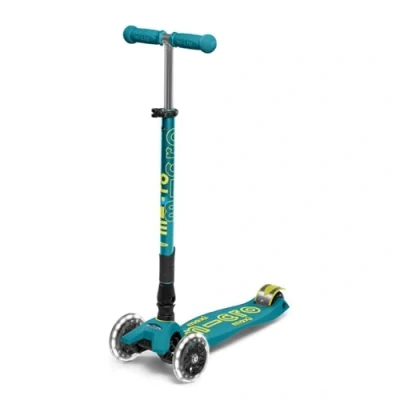 Afbeelding van Micro Step Maxi Deluxe Inklapbaar LED Petrol Green