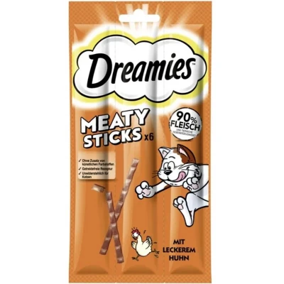 Afbeelding van 6x5g Dreamies Meaty Sticks kattensnacks