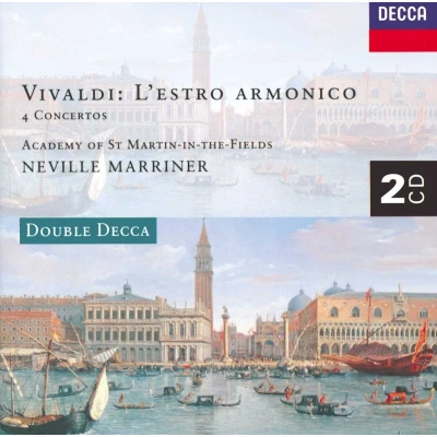 Afbeelding van Sir Neville Marriner, Academy Of St. Martin In The Fields Vivaldi: L&#039;estro Armonico; 4 Concertos (2 CD)