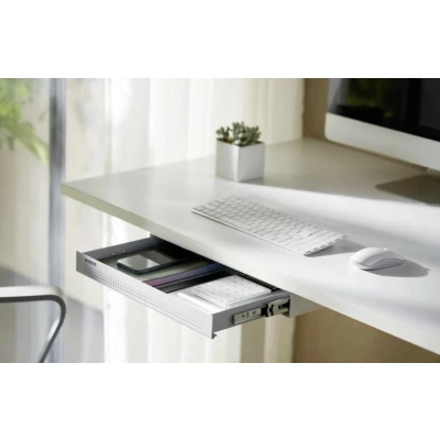 Afbeelding van SpeaKa Professional SP 10938484 Bureaulade 410 mm x 270 Hoogte: 50.8 (max) Wit, Grijs