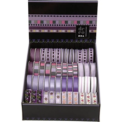 Afbeelding van Decoratief lint, b: 10 mm, 48x2 m, paars harmonie
