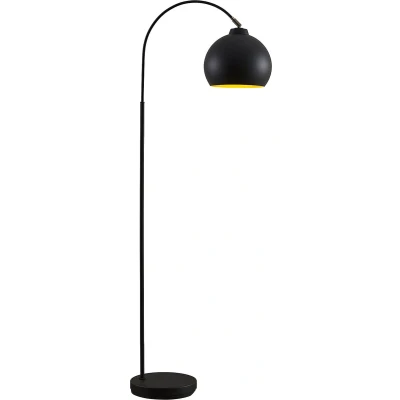 Afbeelding van Lindby vloerlamp 1licht Metaal H: 148 cm E27 zwart, goud