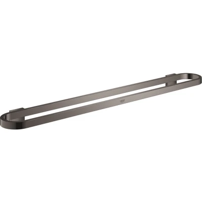 Afbeelding van GROHE Selection Handdoekhouder 600 mm Of Houder Voor Glazen Planchet Hard Graphite (donker grijs) 41056A00