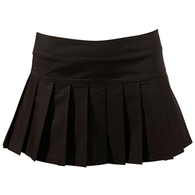 Afbeelding van Cottelli Collection Geplooide Mini Rok voor een Spannende Uitstraling Tijdens Feestjes Maat M Zwart