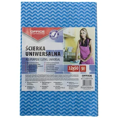 Afbeelding van OFFICE products huishouddoekjes, 32 x 50 cm, pak van 5 stuks in geassorteerde kleuren