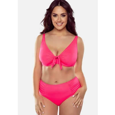 Afbeelding van Vivisence 3002 Bikinibroekjes, zacht, effen, hoge taille, set (geschikte tops beschikbaar), gemaakt in de EU, Neon Roze.