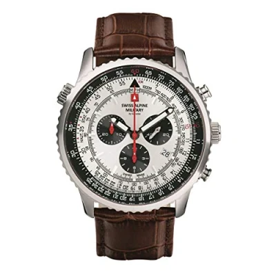 Afbeelding van Swiss Alpine Military 7078.9 Herenhorloge, analoog, kwarts, leer