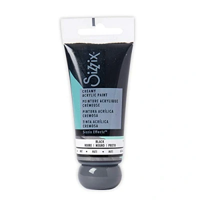 Afbeelding van Sizzix Effectz 664558 acrylverf, mat, 60 ml, zwart