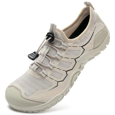 Afbeelding van Waterschoenen voor dames en heren, hardlopen, strand, fitnessstudio, zwemmen, snorkelen, surfen, Winner Beige