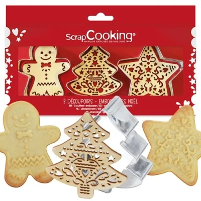Afbeelding van ScrapCooking Kerst uitstekers &amp; Embossers Set