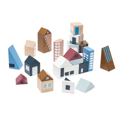 Afbeelding van Kids Concept Houten Blokken Stad Aiden