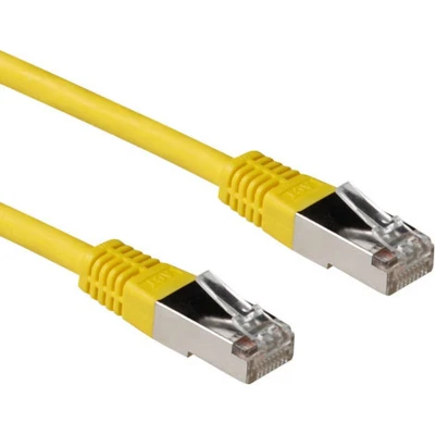 Afbeelding van ACT IB9101 LSZH SFTP CAT6A Patchkabel Geel 1 meter