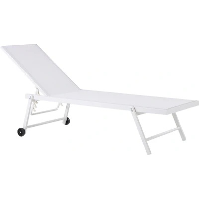 Afbeelding van Beliani PORTOFINO Strandstoel Wit Aluminium