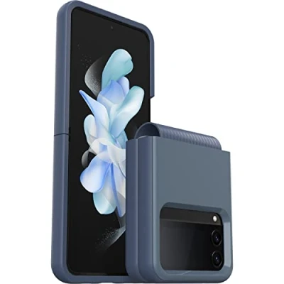 Image de OtterBox Symmetry Series Flex Coque de protection pour téléphone portable antimicrobien caoutchouc synthétique, polycarbonate bluetiful (bleu) Samsung Galaxy Z Flip4