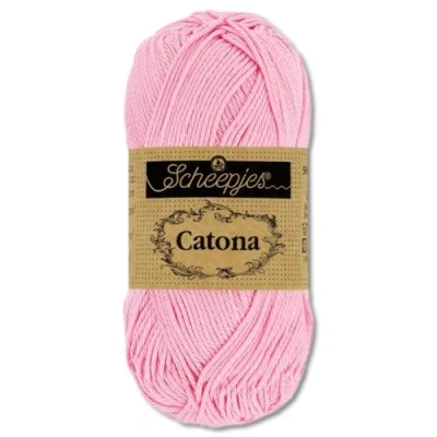 Afbeelding van Frida&#039;s Wollhaus Scheepjes Catona 10 g wol voor breien en haken, 100% katoen, 113 kleuren (222, tulp)