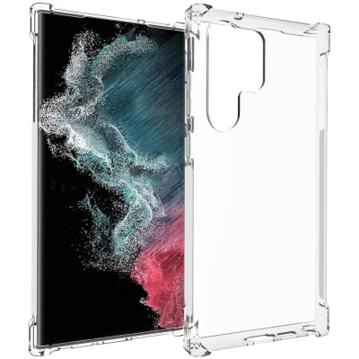 Afbeelding van iMoshion Hoesje Geschikt voor Samsung Galaxy S23 Ultra Siliconen Softcase Backcover smartphone Transparant