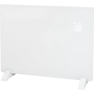 Afbeelding van Eurom Alutherm Glass 1000 Wi Fi Convectorkachel W Wit Glas/metaal 9 x 62 44 cm IP24 Elektrisch Thermostaat