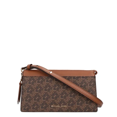 Afbeelding van Michael Kors Empire Lg Conv Xbody brn/luggage Damestas