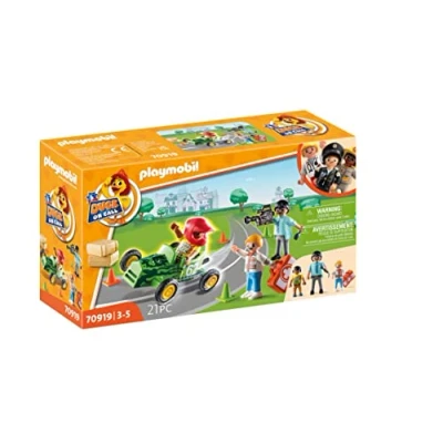 Afbeelding van PLAYMOBIL Duck On Call Ambulance actie. Help de racer! 70919